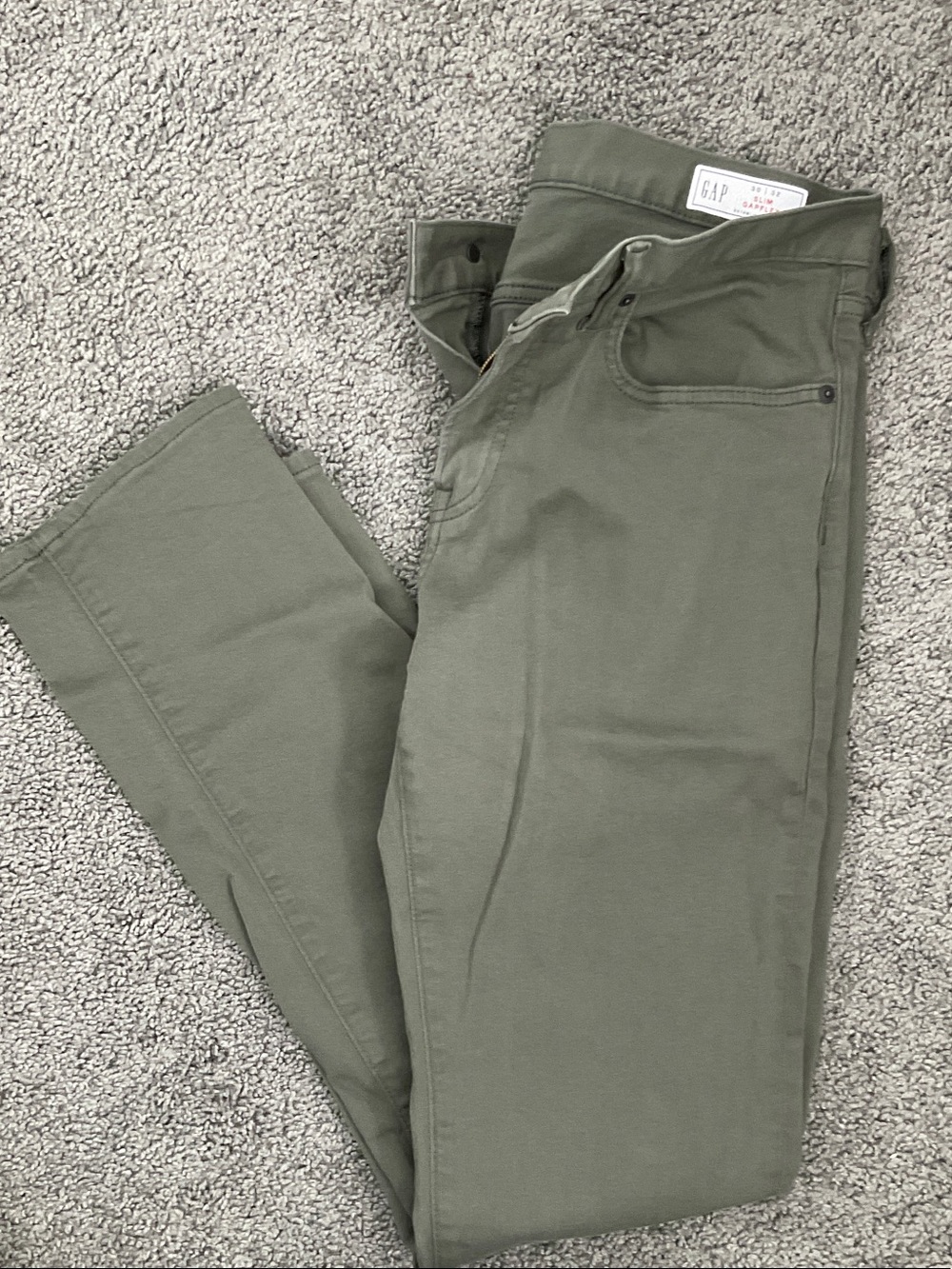 GAP women Olive/Army Green Slim Chinos